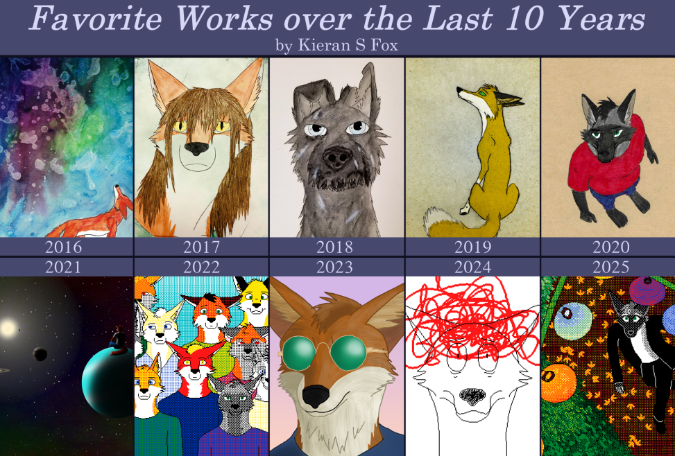 Favorite Works over the Last 10 Years collage